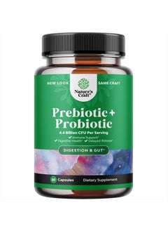 Natures Craft Nature's Craft Prebiotic+Probiotic,Immunity Support,Delayed-Release-Digestive health - 60 Capsules  - Image 2