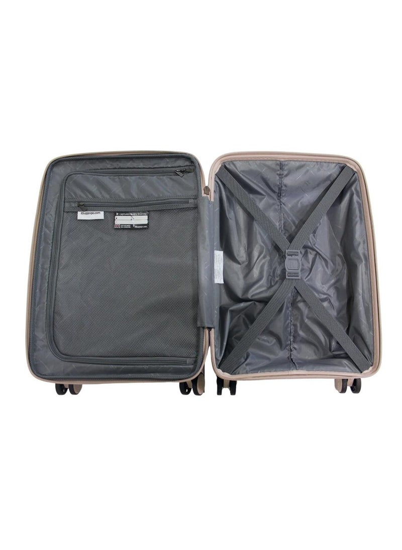 it Luggage it luggage Spontaneous, Unisex Polypropylene Material Hard Case Luggage, 8x360 degree Spinner Wheels, Expandable Trolley Bag, TSA Type lock,15-2881-08OL- Size Large, Color Feather Grey  - Image 5
