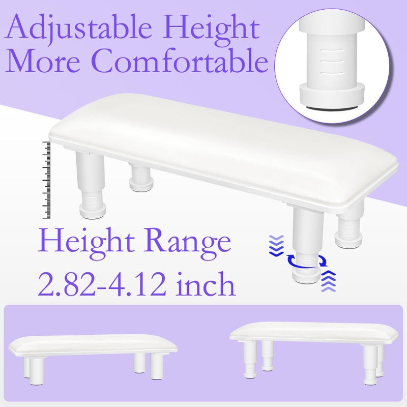 AONOLOVO Arm Rest for Nails Tech, Adjustable Height Nail Arm Rest Stand Manicure Hand Rest Armrest Anti-Slip - Image 2