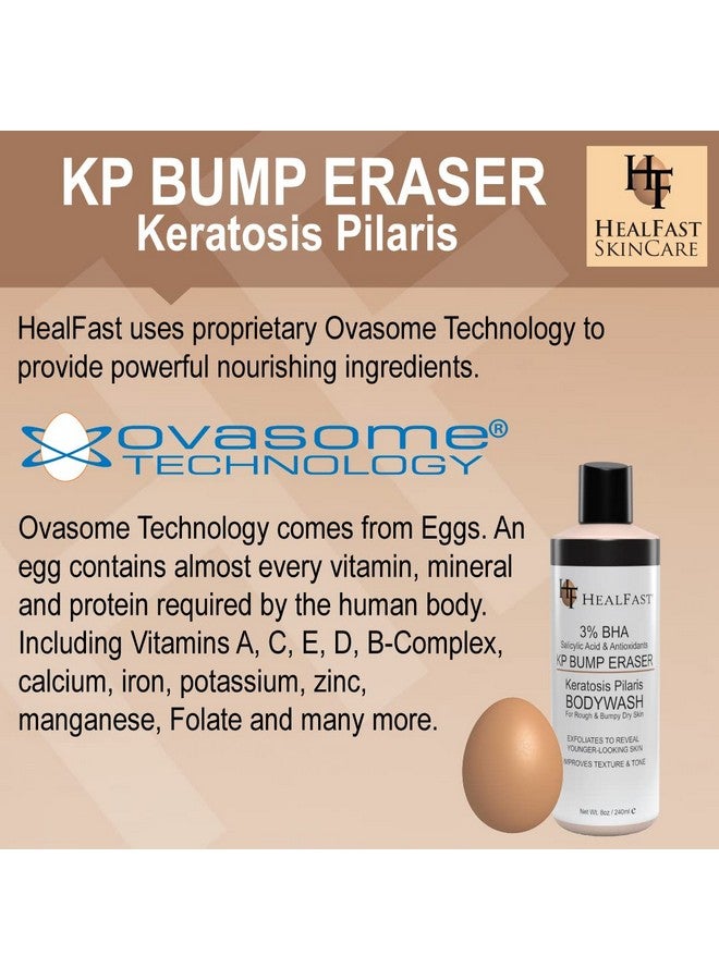 هيل فاست مجموعة كريم Healfast KP لإزالة البثور (4 أونصة) وغسول الجسم (8 أونصة) - لتنعيم وتقشير وتغذية البشرة الخشنة والمتشققة - لعلاج التقرن الشعري - لجميع أنواع البشرة - Image 3