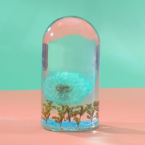 EnaMeena Round Cylinder Light Resin Mold for Flower Preservation, Featuring USB; Perfect for DIY Epoxy Casting Projects and Desktop Ornaments for Home Décor - Image 5