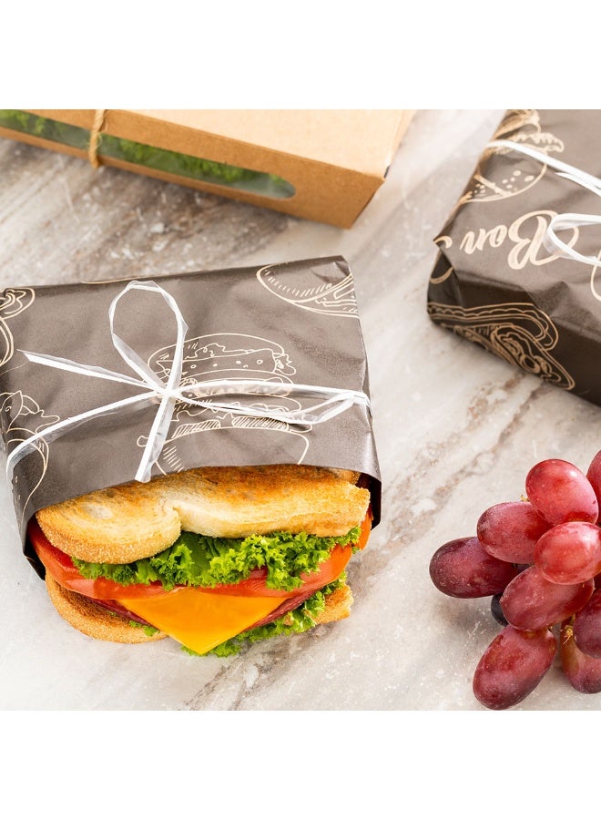 Restaurantware 12 x 12 Inch Pastry Sheets, 500 Durable Sandwich Wrapping Papers - Greaseproof, Microwavable, Kraft Paper Food Basket Liners, For Restaurants, Bakeries, Or Coffee Shops  - Image 3
