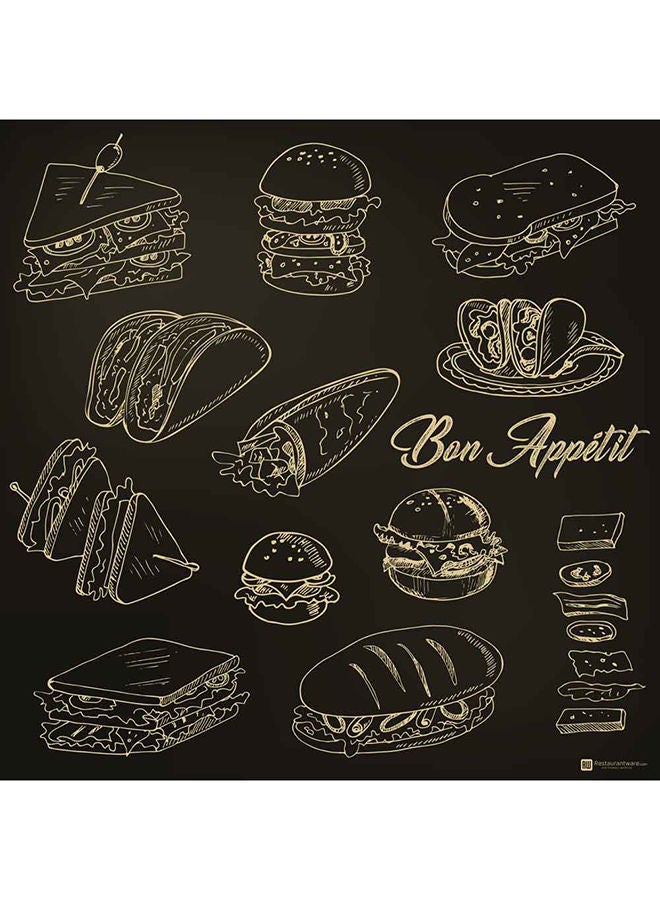 Restaurantware 12 x 12 Inch Pastry Sheets, 500 Durable Sandwich Wrapping Papers - Greaseproof, Microwavable, Kraft Paper Food Basket Liners, For Restaurants, Bakeries, Or Coffee Shops  - Image 4