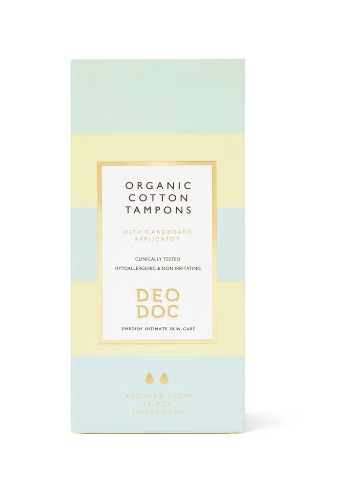 DeoDoc Organic Cotton Tampons Regular Flow - Image 1