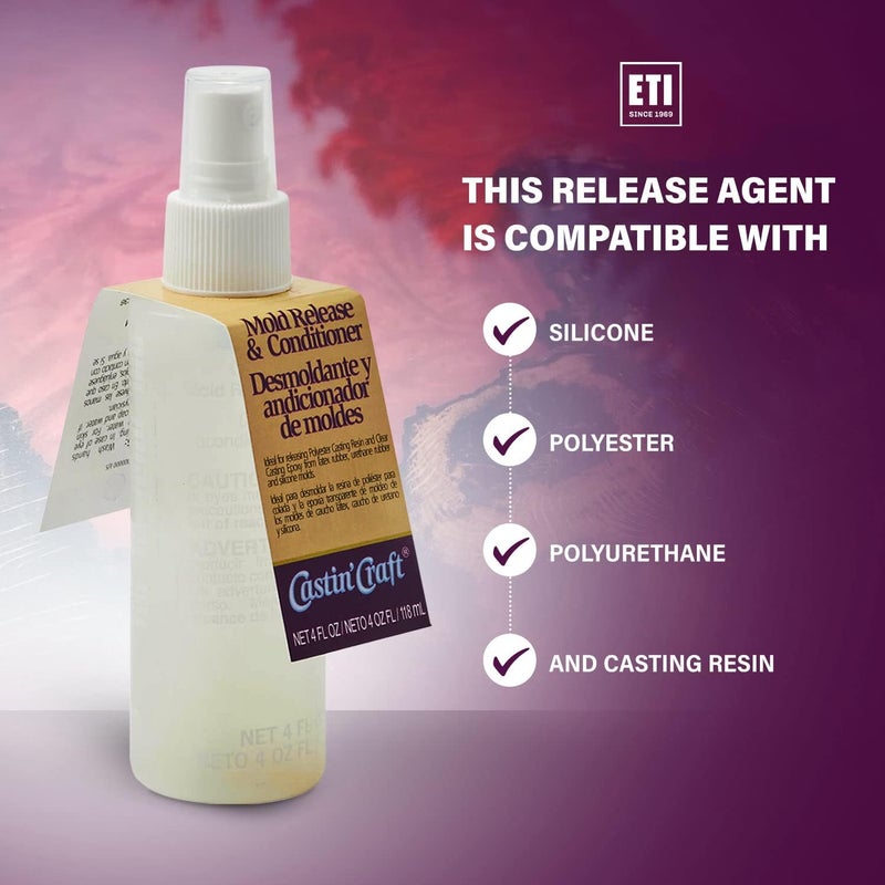 ETI Castin'Craft Mold Release and Conditioner Spray, 4 Ounce - Ideal for Easy Project Release and Mold Longevity - Image 3