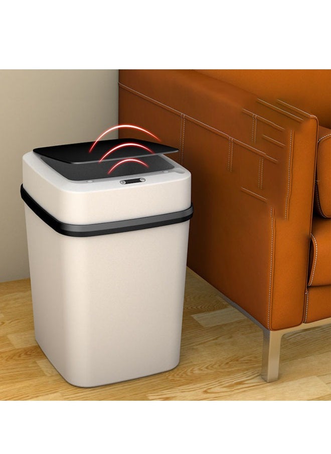 Bukela Smart Sensor Trash Can, Contact Sensor Bathroom Trash Can, Kitchen Trash Can With Lid, Electric Smart Trash Can, Charging Model  - Image 1