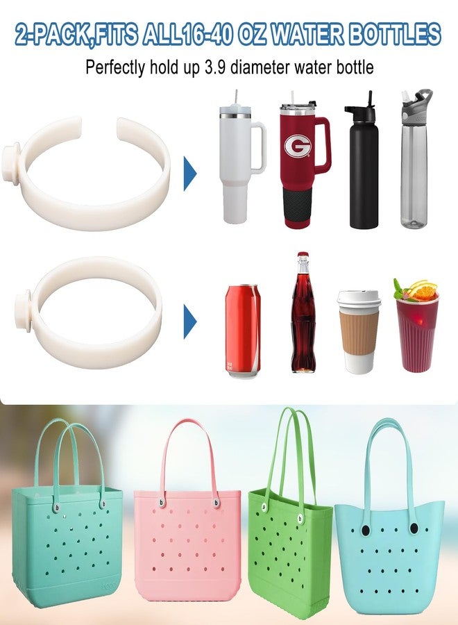 Bnapott 2 Pack Cup Holder for Bag, Adjustable Drink Holder Attachment for Stanley 40oz/30oz Tumbler, Compatible with Beach Totes - Image 4