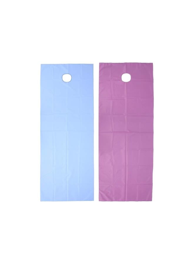2Pcs Beauty Salon Bed Sheets - SPA Massage Table Bed Cover Waterproof Massage Table Cover Sheet Breathable Resistant Bed Pads with Face Breath Hole Soft SPA Table Bed Cover Sheet(03)  - Image 1