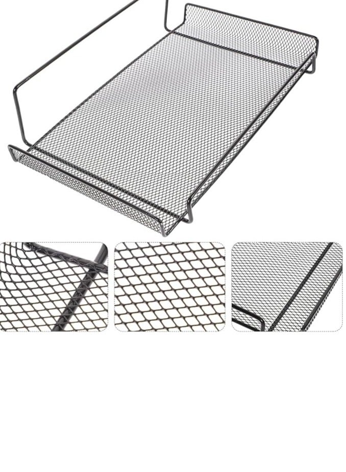 وول 3 دي رف معلق على الحائط لجهاز التوجيه، رف شبكي معدني لصندوق التلفزيون، رف عائم لمشغل DVD وجهاز العرض في غرفة المعيشة وغرفة النوم والمطبخ والمكتب - Image 3