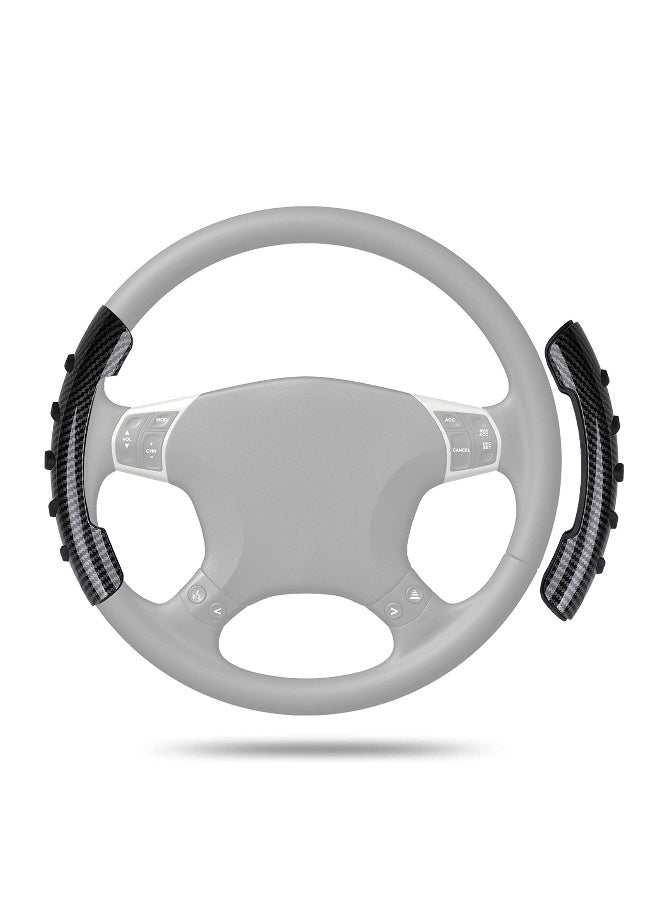 Generic Carbon Fiber Steering Wheel Cover Non Slip Steering Wheel Grips Booster Cover Trim Universal for Toyota Ford BMW Chevy Nissan Hyundai Honda Kia Auto Car Wheel Protector Accessory Women Men 15 Inch  - Image 1
