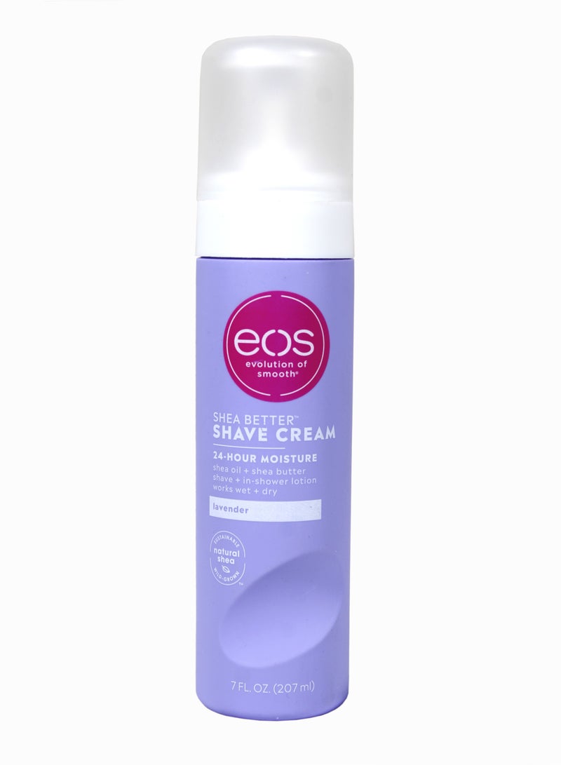 إي أو أس (إيفولوشن أوف سموث) زبدة الشيا كريم الحلاقة الخزامى 207 مل - Image 1