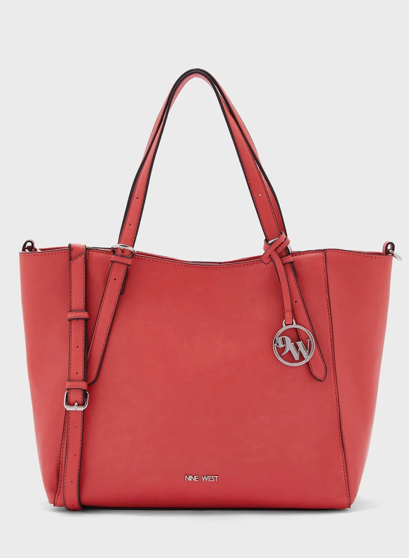 NINE WEST Wide Strap Shopper