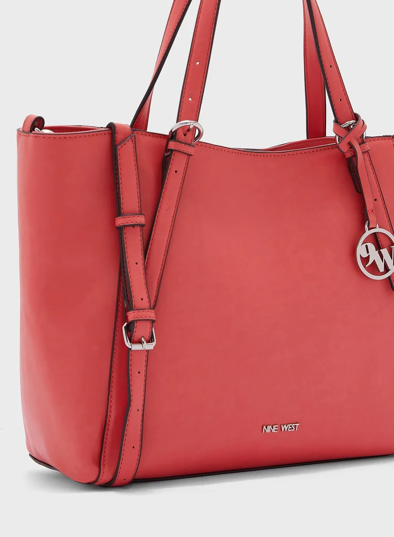 NINE WEST Wide Strap Shopper