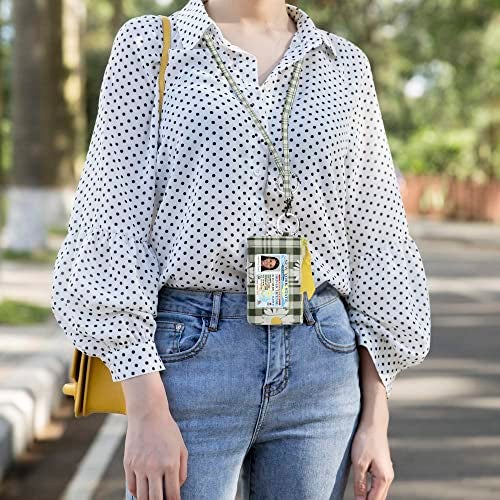 MNF Collections Lanyard with Wallet - Zip ID Case with Lanyard - ID Holder for Cash, Cards, Coin - Durable Card Holder Keychain with Zippers - Premium Quality Cotton - Freya Daisy - Image 5