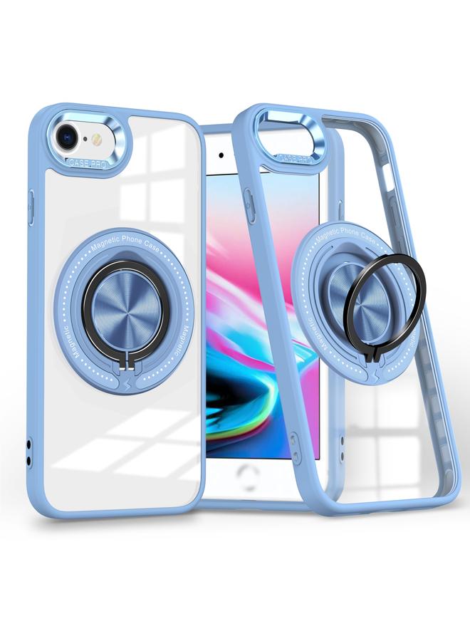 اس-توب جراب لهاتف iPhone SE 2022 / 2020 / 8 / 7 جراب هاتف مزود بحلقة دوارة مغناطيسية - Image 1