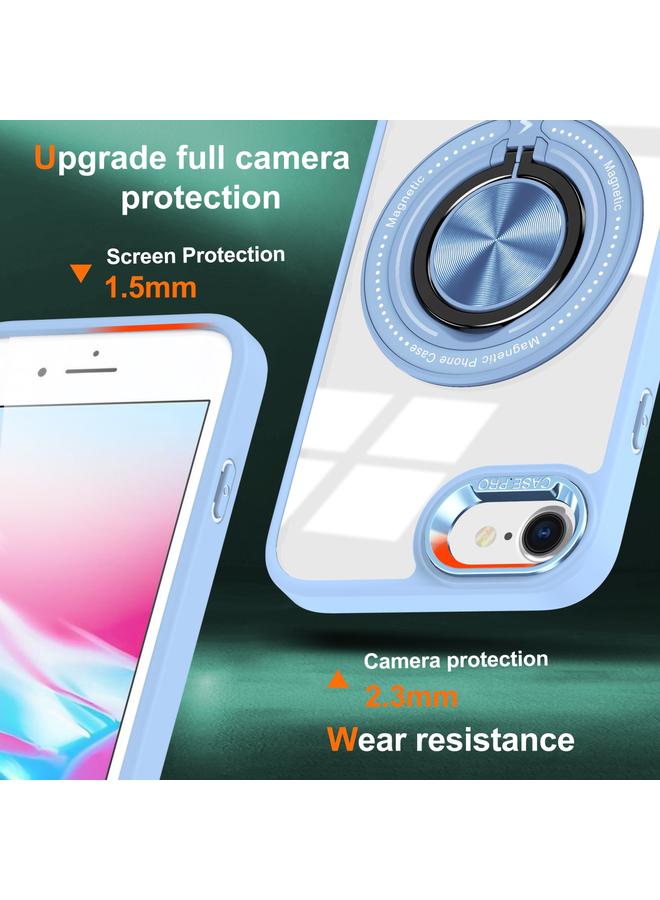 اس-توب جراب لهاتف iPhone SE 2022 / 2020 / 8 / 7 جراب هاتف مزود بحلقة دوارة مغناطيسية - Image 2
