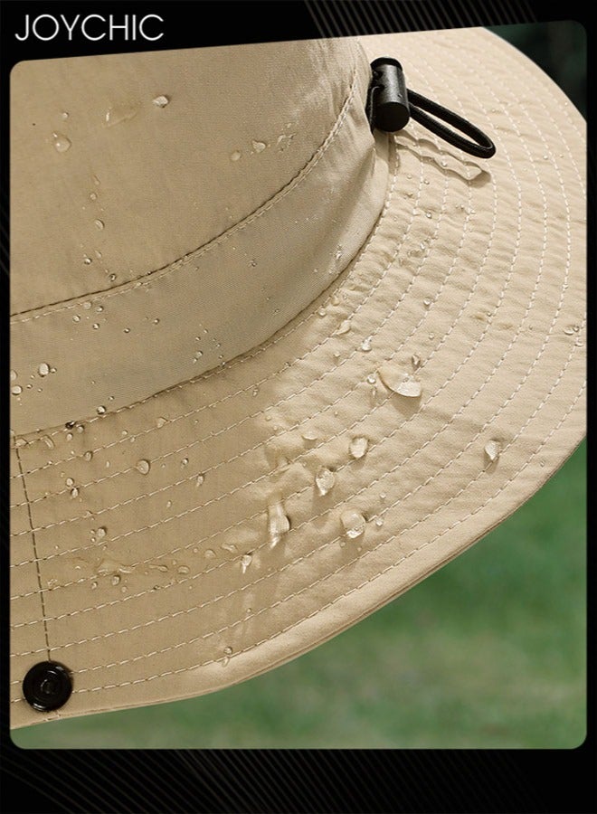 Joychic قبعة صياد السمك الربيع والصيف للنساء والرجال لصيد الأسماك في الهواء الطلق، قبعة واقية من الأشعة فوق البنفسجية قابلة للتنفس ومقاومة للماء للتخييم والتسلق - Image 5