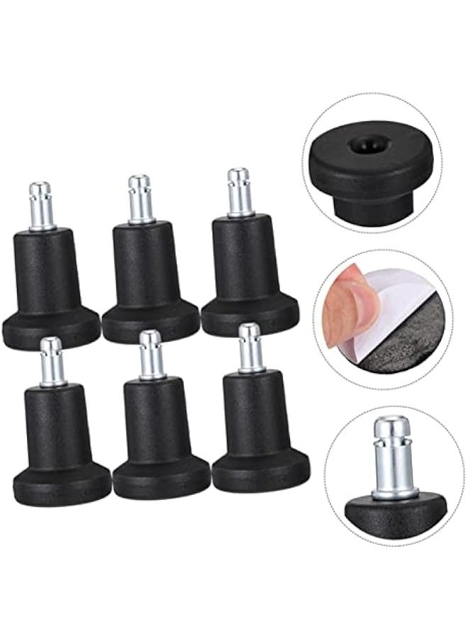 Generic - 12 Pcs Fixed Caster Pads Swivel Accent Chair Swivel Office Chair Swivel Desk Chair Furniture Casters Chair Swivel Caster Wheels Adjustable Chair Desk Chair Leveler Desk Fixed Feet - Image 1