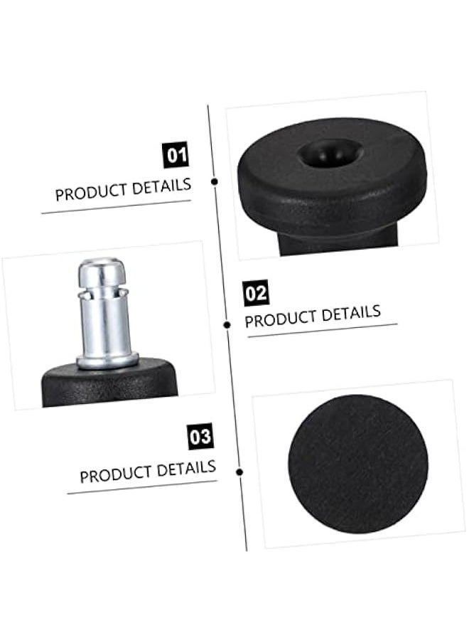Generic - 12 Pcs Fixed Caster Pads Swivel Accent Chair Swivel Office Chair Swivel Desk Chair Furniture Casters Chair Swivel Caster Wheels Adjustable Chair Desk Chair Leveler Desk Fixed Feet - Image 1