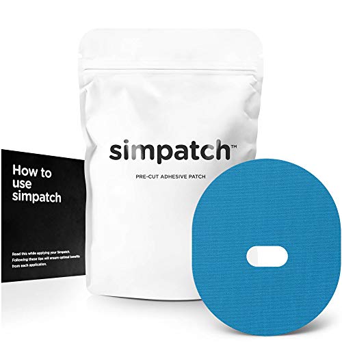 SIMPATCH – Guardian, Enlite Adhesive Patch (25-Pack) – Waterproof Adhesive, CGM Patches (Blue) - Image 1