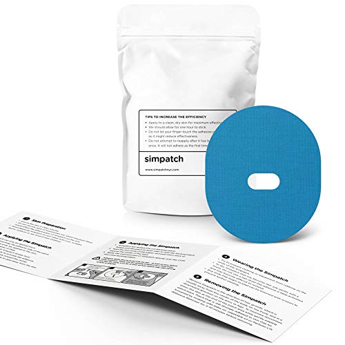 SIMPATCH – Guardian, Enlite Adhesive Patch (25-Pack) – Waterproof Adhesive, CGM Patches (Blue) - Image 2