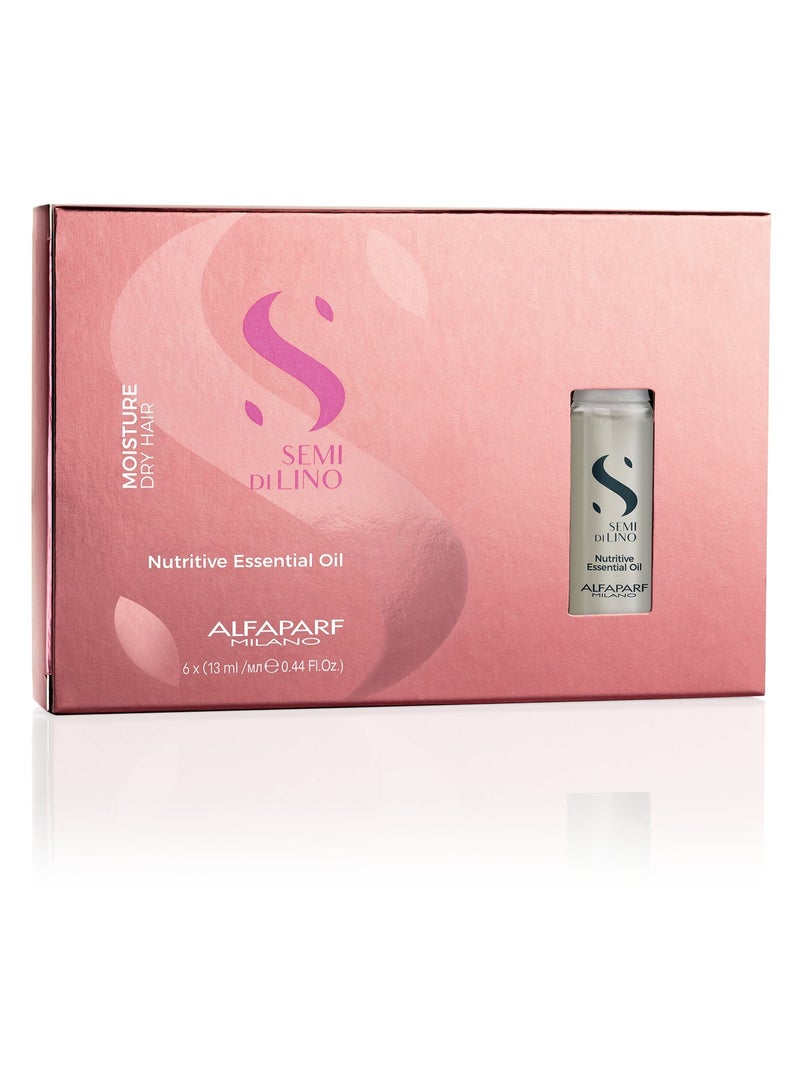 Alfaparf Milano SEMI DILINO ampoules with honey and linseed for dry hair 6*13ml - Image 1