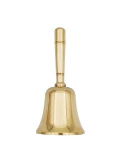 Generic 1 x 5 pcs Large Sound Brass Hand Bell for Classes and Elders Small size glossy copper handle [Brass Bell]] 