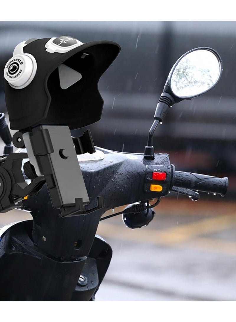 Adjustable Bicycle Mount Phone Holder  Mobile Phone Holder  Anti-Refection Block Adjustable Hippo Phone Stand Sun Visor , Sun Shade Cover, Sun Shield for  Motor Bike - Image 1