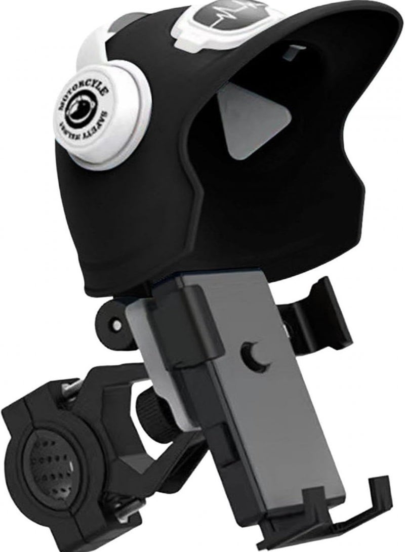 Adjustable Bicycle Mount Phone Holder  Mobile Phone Holder  Anti-Refection Block Adjustable Hippo Phone Stand Sun Visor , Sun Shade Cover, Sun Shield for  Motor Bike - Image 2