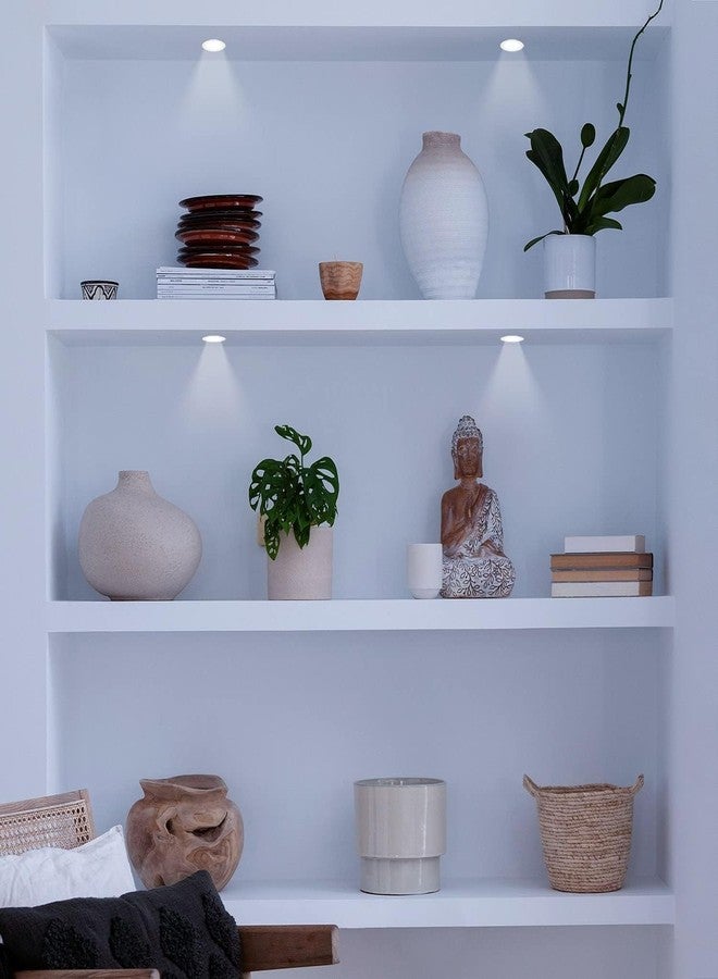 ويبرو مصباح سبوت لايت مدمج بتقنية LED من ويبرو جارنت بقوة 2 واط | ضوء أبيض دافئ (2700 كلفن) | تصميم صغير الحجم للخزائن وخزائن الملابس | عبوة من قطعتين - Image 5