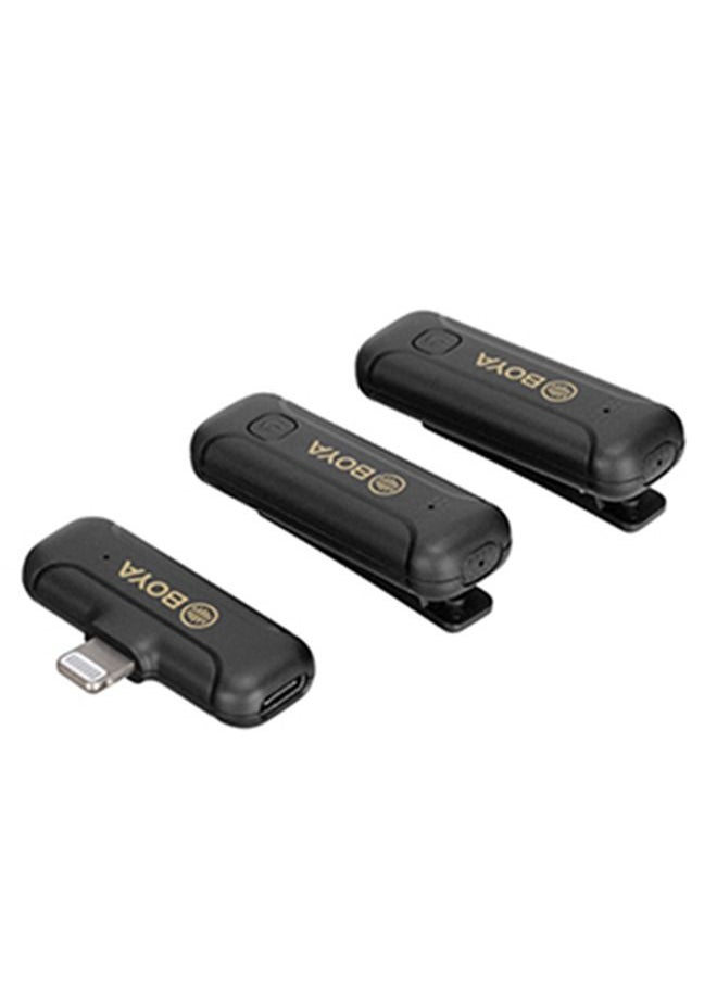 BOYA - BY-WM3T2-D2 2.4G Mini 2.4GHz Wireless Microphone compatible with iOS devices - Image 1