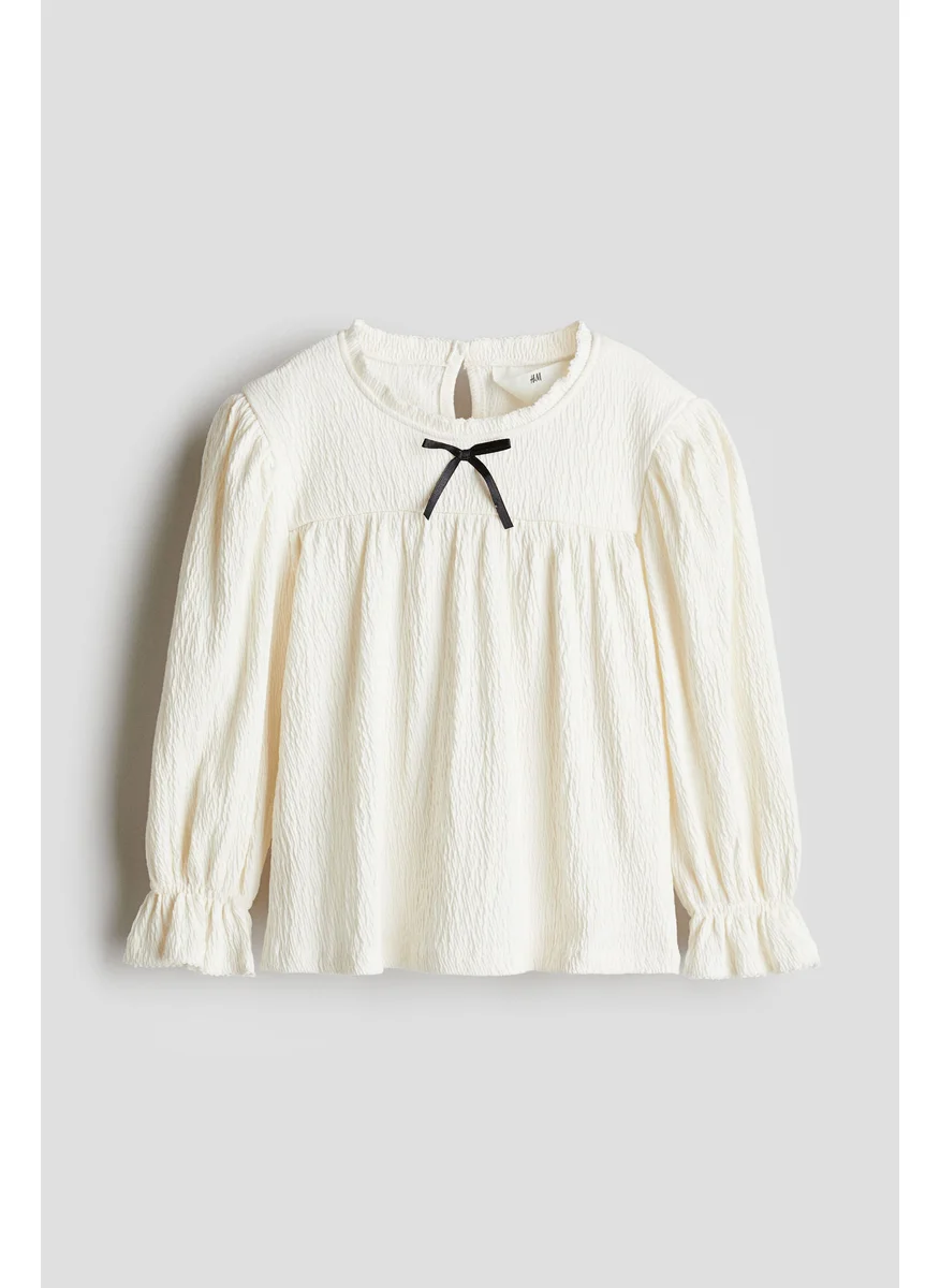 اتش اند ام Picot-Trimmed Blouse