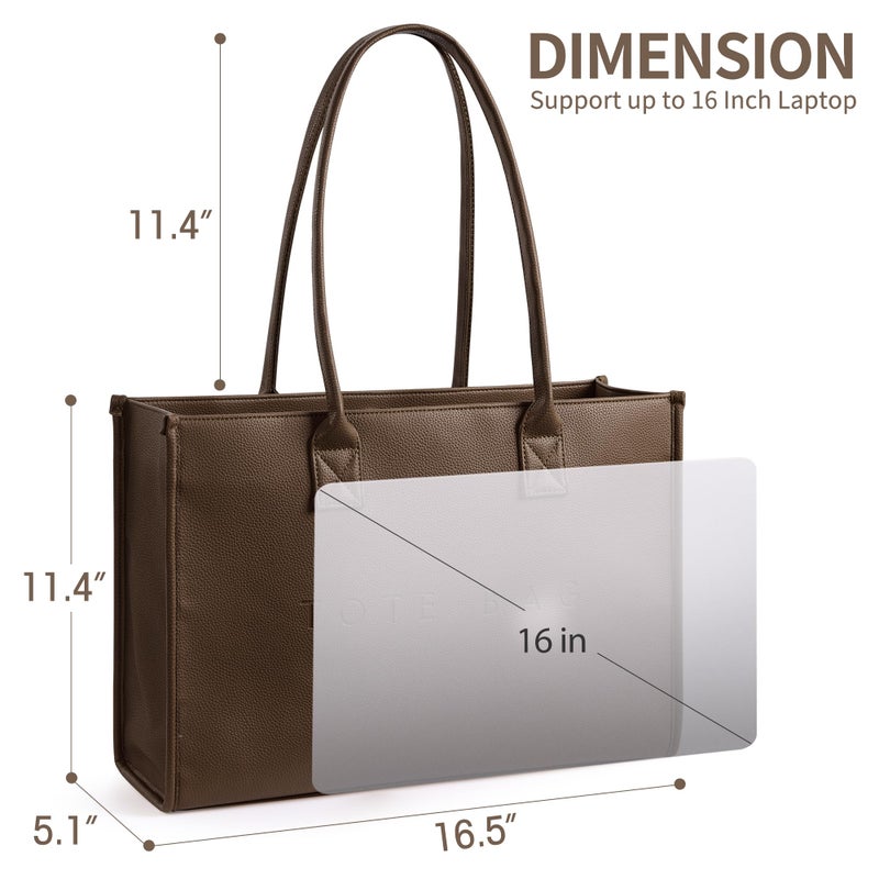 KALIDI FANCY FOREST KALIDI Oversize Pu Leather Tote Bag Large Capacity Shoulder Bag Women Weekender Bag Shopper Handbags Purses with Top Handle - Image 4