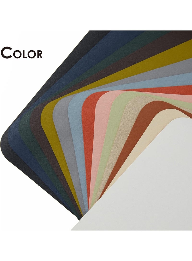 حصيرة مكتب من الفلين - لوحة مكتب ذات وجهين للمكتب والمنزل - تنظيم المكتب ولوازمه - مثالية للفأرة الكبيرة وحصائر المكتب على سطح المكاتب (أخضر داكن، 80 سم × 40 سم) - Image 4