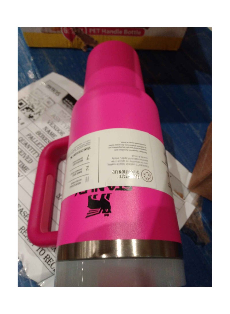 ستانلي كوب Quencher H2.0 FlowState المصنوع من الفولاذ المقاوم للصدأ والمعزول بالتفريغ مع غطاء وقشة للماء والشاي المثلج أو القهوة والعصائر وغيرها، بنفسجي، 40 أونصة  - Image 3