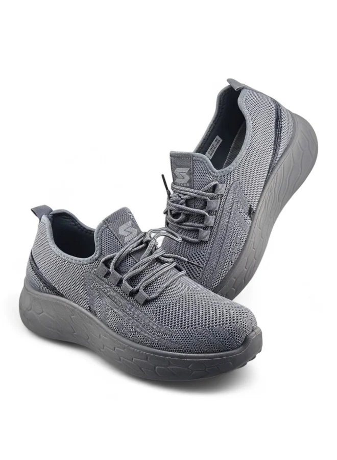 Stone Lightweight Knitted Sneakers