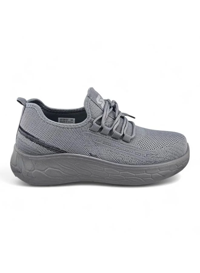 Stone Lightweight Knitted Sneakers