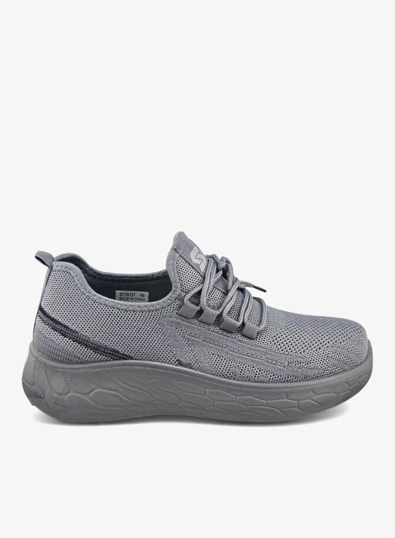 Stone Lightweight Knitted Sneakers
