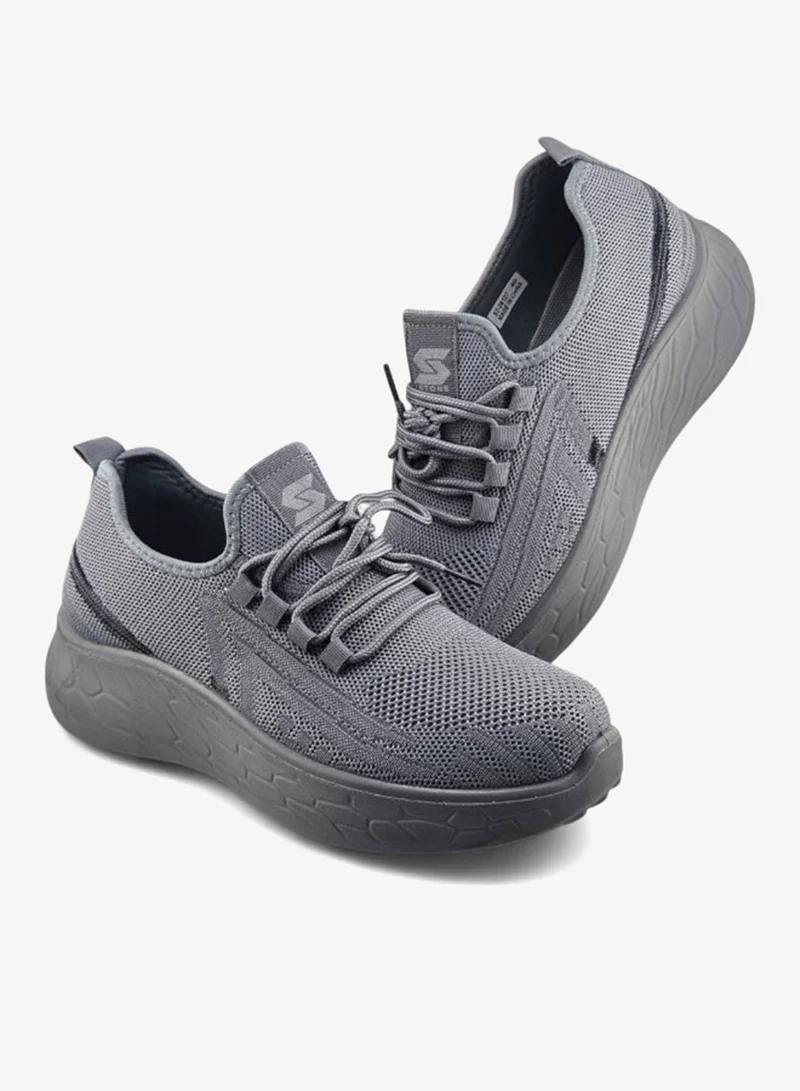 Stone Lightweight Knitted Sneakers