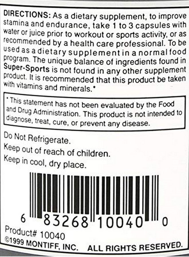 Montiff Super Sports 750 mg 200 Capsules - Image 3