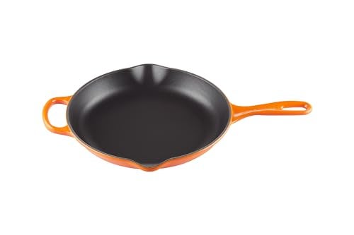 Le Creuset Le Creuset Enameled Cast Iron Signature Iron Handle Skillet 1025 134 qt Flame 