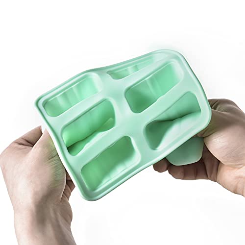Bell Dream Popsicle Mold，Popsicle Maker Popsicle Molds 6 Pieces Silicone Ice Pop Molds BPA Free Popsicle Mold Reusable Easy Release Ice Pop Make (Green) - Image 3