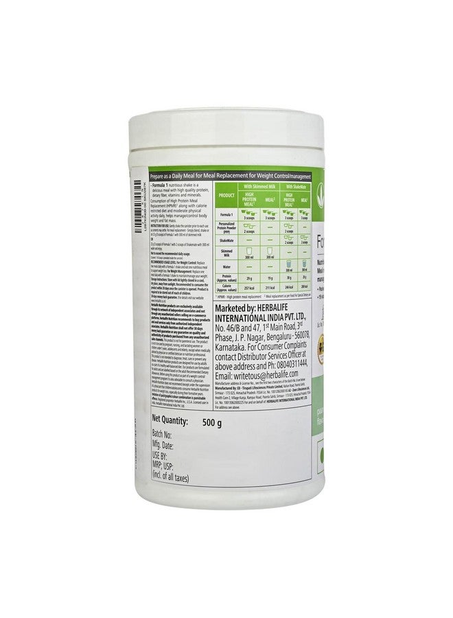 Herbalife Formula 1 Nutritional Shake Mix Paan 500 Gram - Image 4