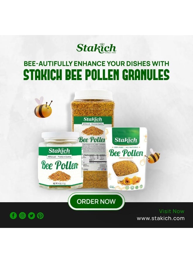 Stakich BEE POLLEN GRANULES 0.5kg (470ml) - 100% Pure, Natural, Unprocessed - Image 5