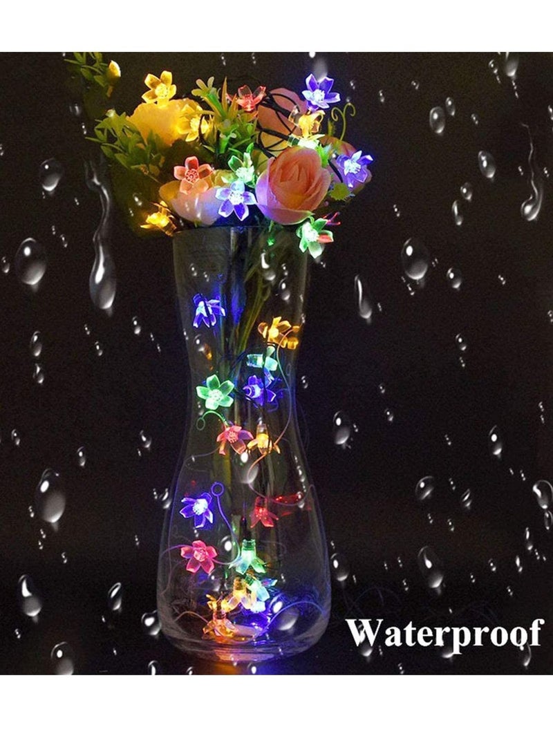 Y&D Solar Lights Outdoor, Waterproof Flower Powered Fairy String with 8 Modes for Garden, Patio, Yard, Gazebo Tree, Parties  - Image 2