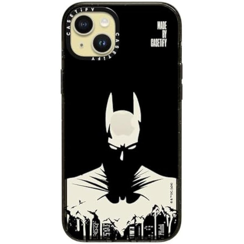 Casetify Impact iPhone 15 Plus Case 【Batman Co-Lab / 4X Military Grade Drop Tested / 8.2ft Drop Protection/Compatible with Magsafe】 - Batman Shadow - Clear Black - Image 2