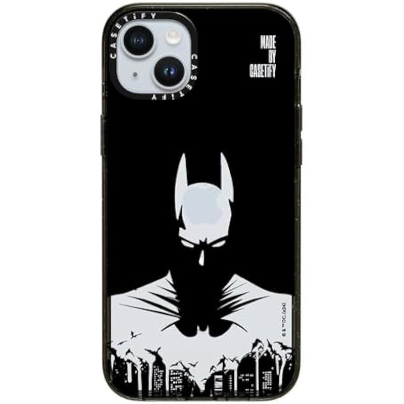 Casetify Impact iPhone 15 Plus Case 【Batman Co-Lab / 4X Military Grade Drop Tested / 8.2ft Drop Protection/Compatible with Magsafe】 - Batman Shadow - Clear Black - Image 4