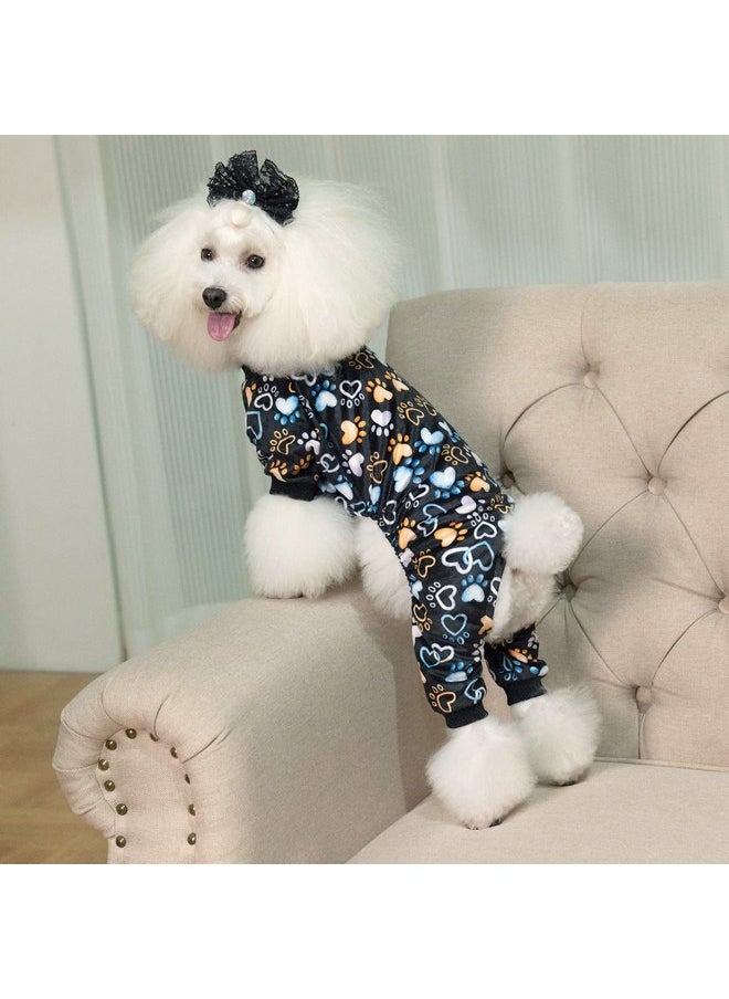 CuteBone - CuteBone Dog Pajamas Costumes Fleece Pet Clothes Puppy Onesie Winter Holiday Cute Cat Jammies Keep Your Pet Warm in The Cold Weather P220XL - Image 1