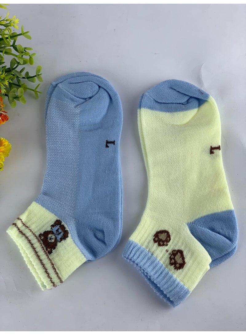 Kids Cotton Socks Set – 3 Pairs, Size for 8–10 Years, Soft & Breathable - Image 5