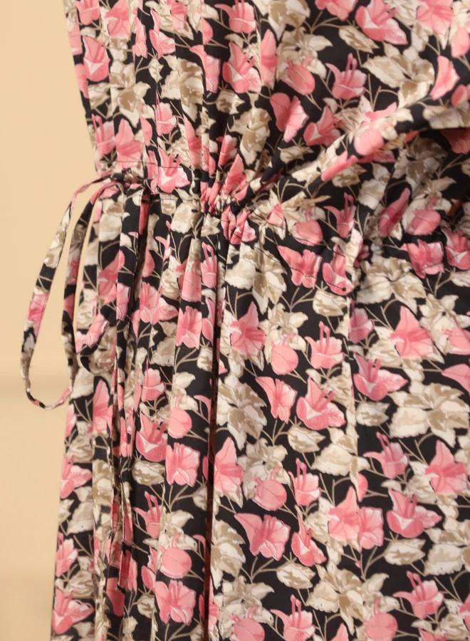 سانسكريتي هومز Sanskrutihomes Women All-Over Print V Neck Cotton Nightdress